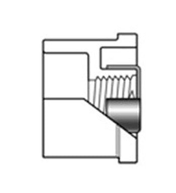 1 x 1/4 Inch Schedule 80 PVC Bushing - Image 1