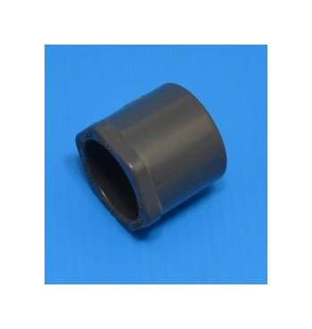 Schedule 40 Gray PVC Reducer Bushing Fitting, 1 x 3/4 in, USA-made - Image 1