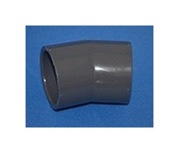 1 Inch Schedule 80 PVC Elbow - 22.5 Degree Angle, Slip x Slip - Image 1