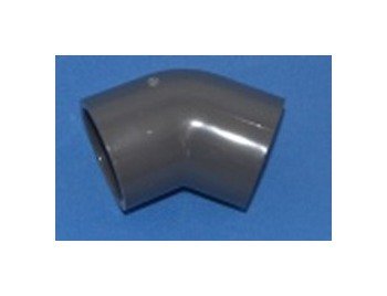 Gray PVC 45 Degree Elbow for 3/4 Inch Pipe - Image 1