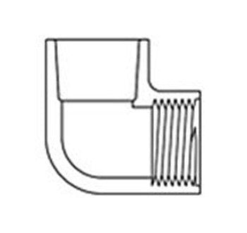 2 Inch Schedule 40 Gray PVC 45 Degree Elbow - Image 1