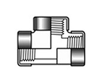 3/8 Inch Schedule 80 PVC Tee Fitting | FlexPVCÂ® Gray - Image 1