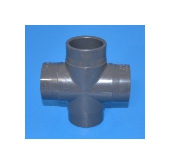 Schedule 80 PVC 1.5 in Cross Fitting - Image 1