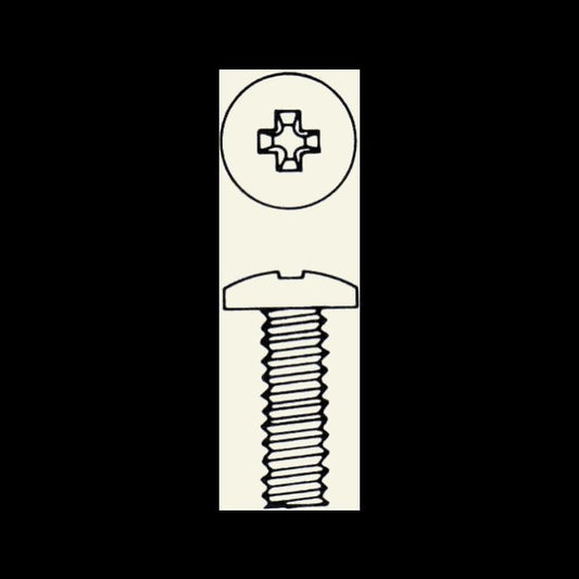 Brass Phillips Pan Head Machine Screw 1/4-28 1 Inch - Image 1