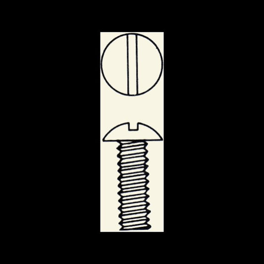 Stainless Steel Round Head Machine Screw 8-36 x 1 Inch - Image 1