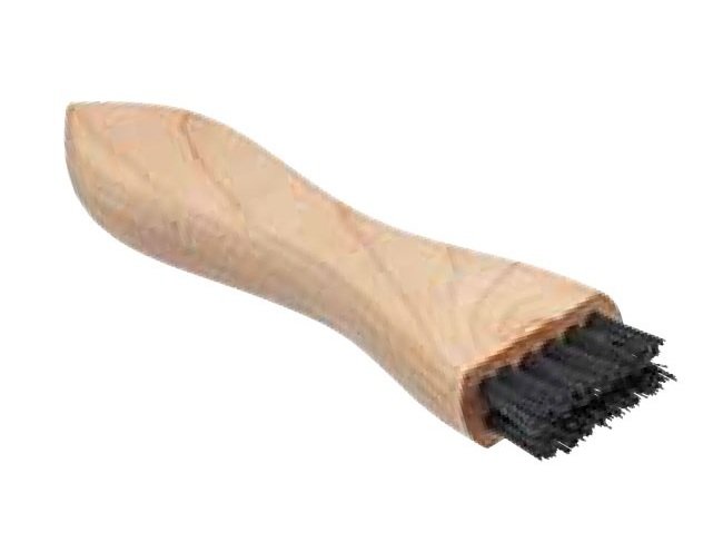 Tanis® Nylon Wood Handle Scratch Brush, 4-3/4 x 1 in - Image 1