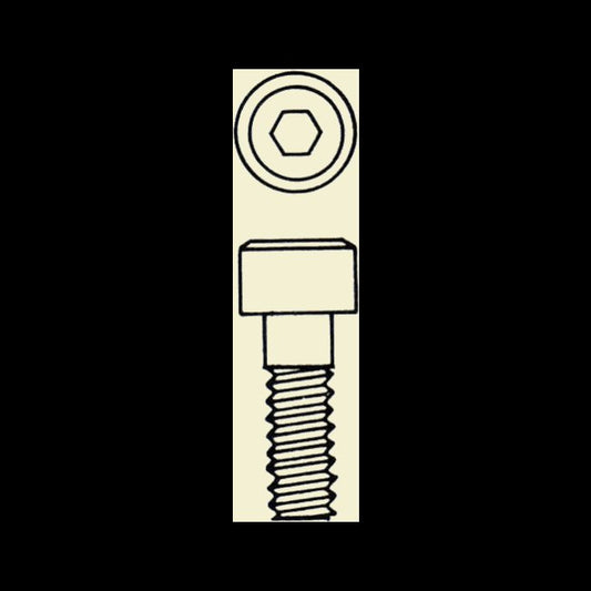 Alloy Steel Hexagon Socket Cap Screw 1/4-28 NF 3/8 Inch - Image 1