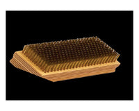 Tanis® 13x1-1/8 Steel Curved Handle Platers' Scratch Brush