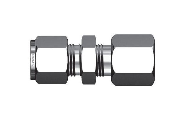 1/4in SFCB Series Bulkhead Female Connector Fitting - Image 1