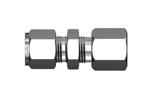 1/4in SFCB Series Bulkhead Female Connector Fitting - Image 1