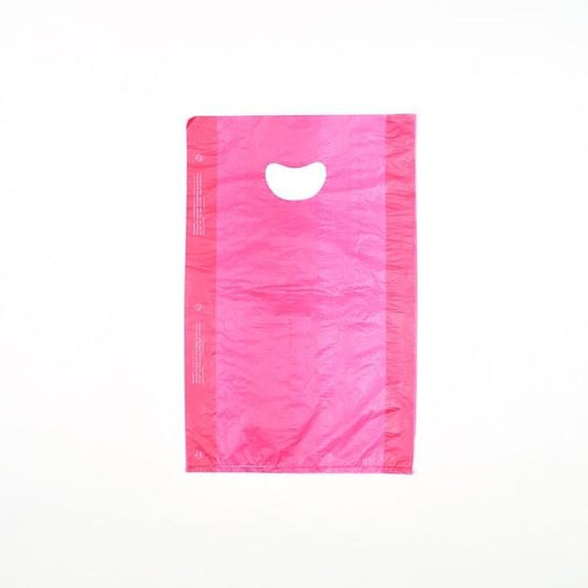 Red Die-Cut Handle Bag - 16x4x24 Inch, Pack of 500 - Image 1