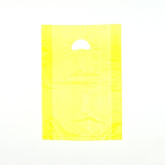 Yellow Die-Cut Handle Merchandise Bag - Image 1