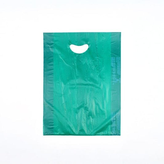 Teal Green Die-Cut Handle Shopping Bag - Image 1