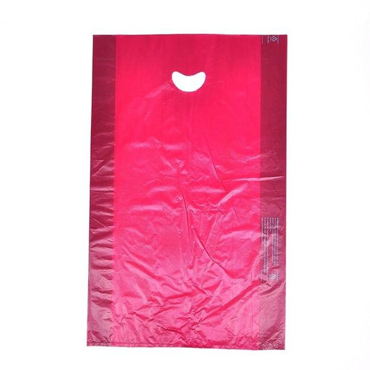 Plastronic Burgundy Handle Bag - Pack of 500 - Image 1