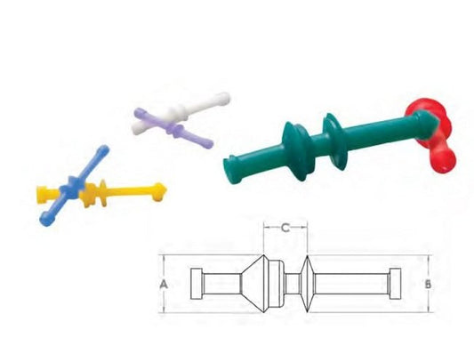 White Silicone Dual Washer Pull Plug - Temperature Rating 600°F - Image 1