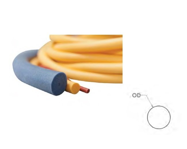 Black Silicone Sponge Cord - 0.125 Inch OD, 50 ft - Image 1