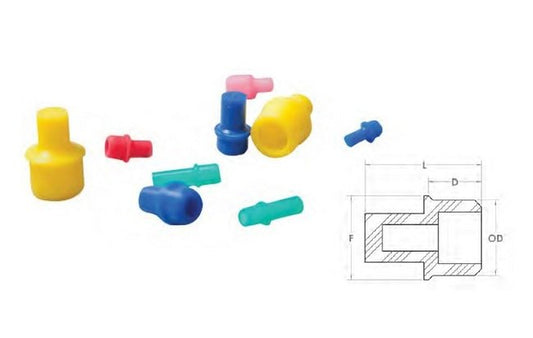 STM-336 White Silicone Thread Mask Plug - Pack of 500 - Image 1