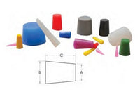 Red Silicone Tapered Plug - STP107, Pack of 100