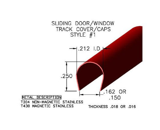 Sliding Door Track Covers/Caps - Image 1