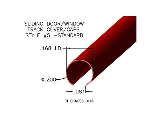 Durable Sliding Door/Window Track Covers - Style #5 - Image 1