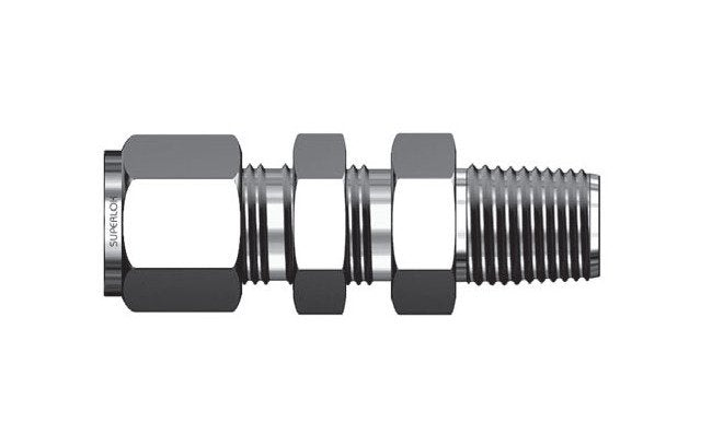 SMCB Series 1" Bulkhead Male Connector Fitting - Image 1