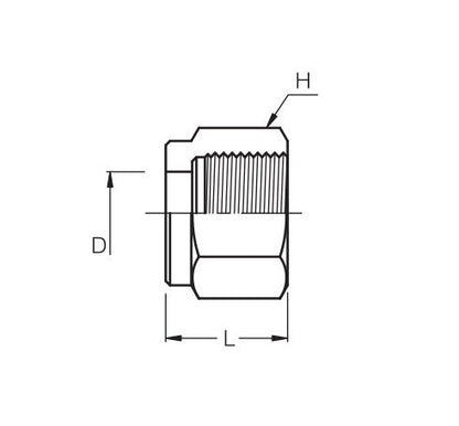 High-Quality 25mm SN Series Tube Outside Diameter Nut - Image 2