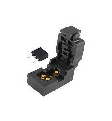 JCC Clamshell Transistor Socket for TO-252/D-PAK - Image 1