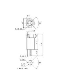 2.54mm Pitch Circle Diameter Laser Diode Socket with Custom Hole Position - Image 1