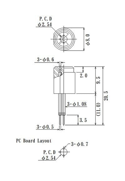 JCC 3-Pin Heat Resistant Laser Diode Socket - Image 2