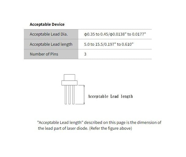 JCC 3-Pin Heat Resistant Laser Diode Socket - Image 3