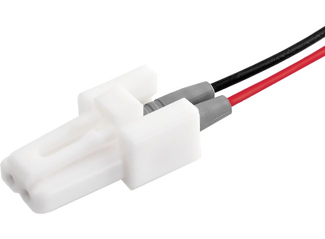 JCC LLC2 Series 2-Pole Latch Lock Connector with 500mm Wire - Image 1