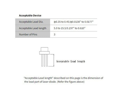JCC 4-Pin High Heat Resistant Laser Diode Socket - Image 3