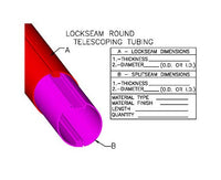 Telescopic Round Lock Seam Tubing