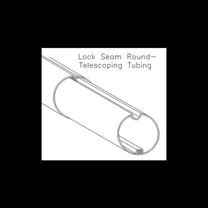 Telescopic Round Lock Seam Tubing - Image 2
