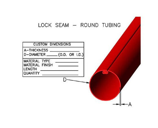 Lock Seam Round Tubing & Tubes - Image 1