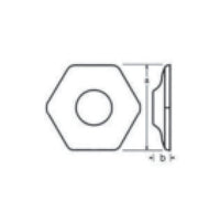Borosilicate Glass Hex Feet