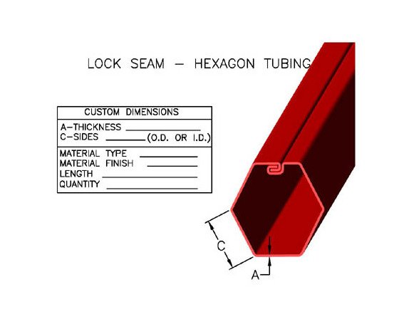 Hexagon Lock Seam Tubing & Tubes - Image 1
