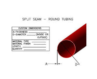 Rolled Split Seam Round Tubing