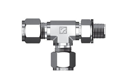 SUPERLOK SPMRTI Series 10mm Positionable Male Run Tee Fitting - Image 1