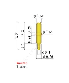 JCC 0.65mm Barrel Plunger Probe Pin - Image 2