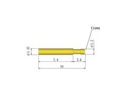 Small Diameter Long Stroke Spring Probe Pin - 1.37mm OD - Image 2
