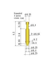 JCC 0.70-0.99mm Double Ended Spring Probe Pin - Image 2