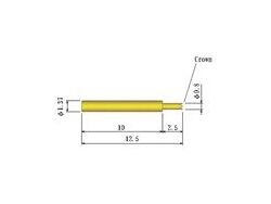 Small Diameter Long Stroke Spring Probe Pin - 1.37mm Outer Diameter - Image 2