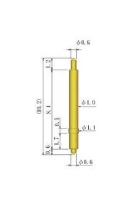 JCC Double Ended Spring Probe Pin, 1.0-2.19mm OD - Image 2