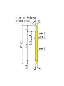 Precision Double Ended Spring Probe Pin, 0.70-0.99mm OD - Image 2