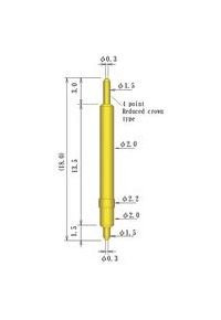 JCC Double Ended Spring Probe Pin - 2.2mm Outer Diameter - Image 2