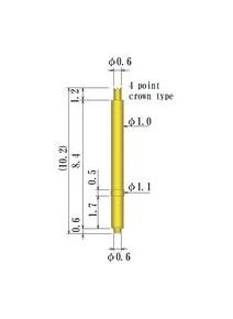 Dual-Ended Spring Probe Pin Set - 1.0-2.19mm Outer Diameter - Image 2