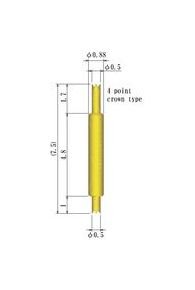 Precision Double Ended Spring Probe Pin Set, 0.70-0.99mm OD - Image 2