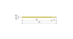 0.38mm Small Diameter Long Stroke Spring Probe Pin - Image 2
