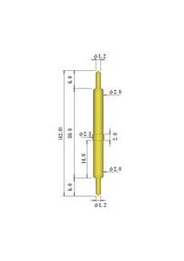 2.2mm Double Ended Spring Probe Pin | JCC Brand - Image 2